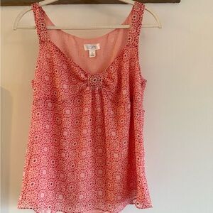 LOFT Coral Patterned Camisole